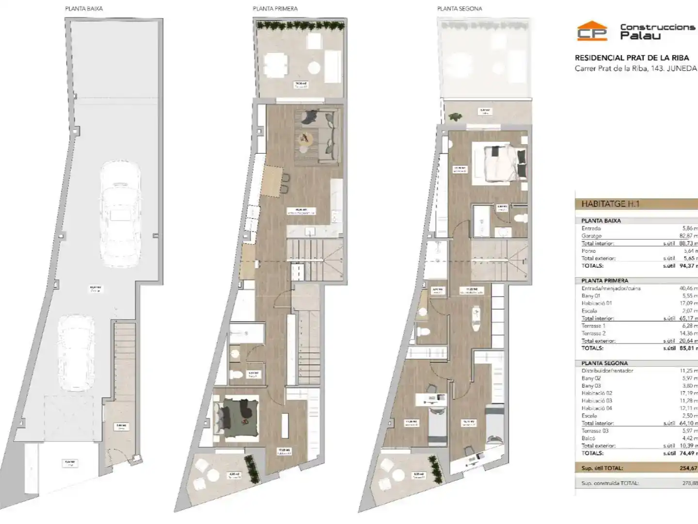 Casa adosada en venta en Juneda con Parquet y Balcón