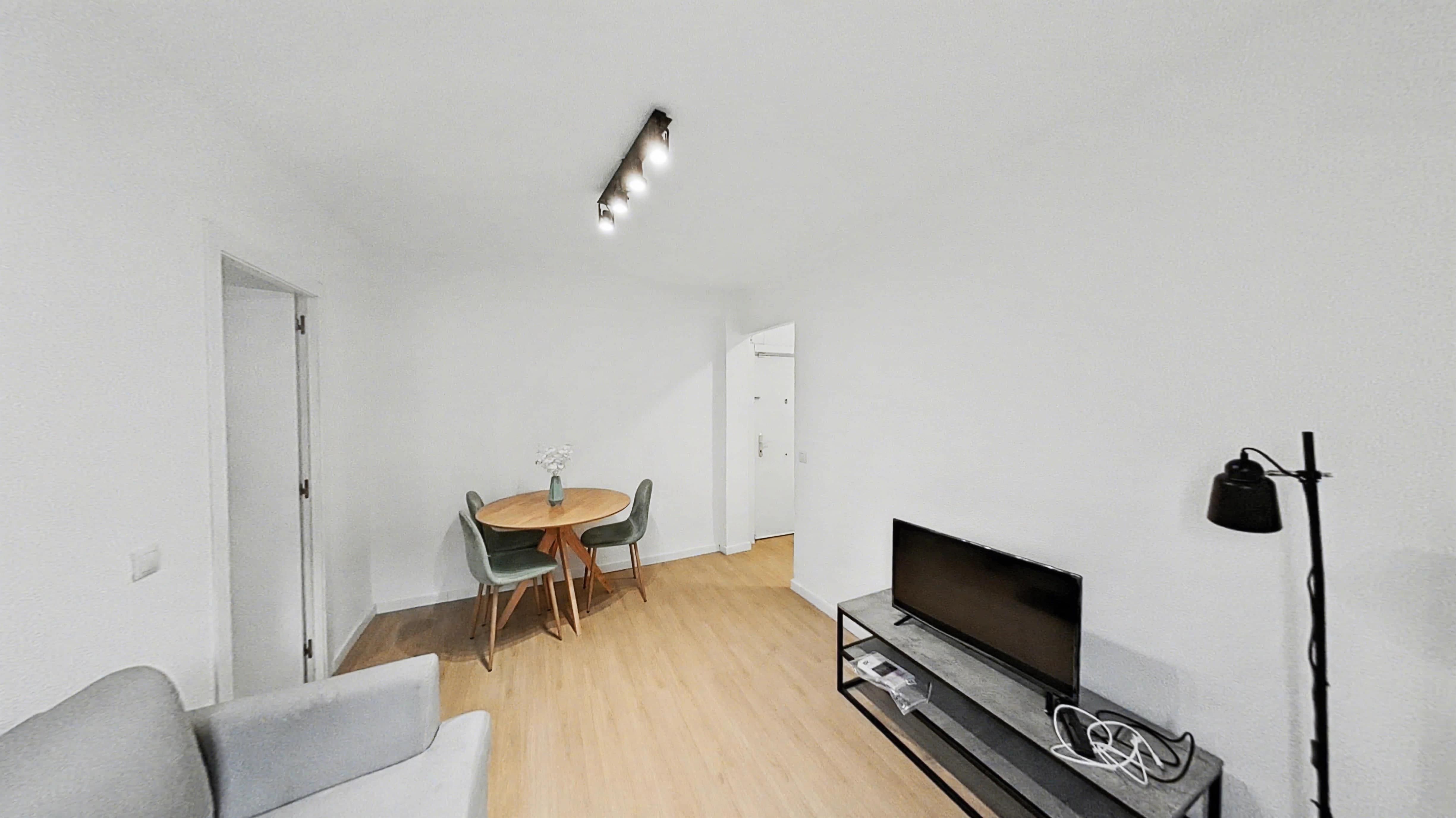 Living room of Flat for rent in  Madrid Capital  with Furnished, Washing machine and Microwave