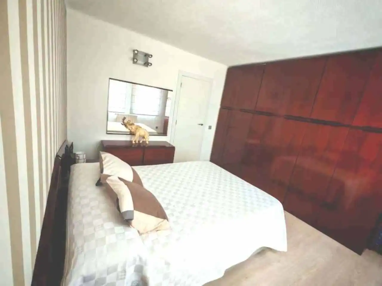 Schlafzimmer von Wohnung zum Verkauf in Badalona mit Klimaanlage, Heizung und Parkett