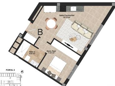 Apartamento con ascensor en venta en Chinchilla de Monte-Aragón