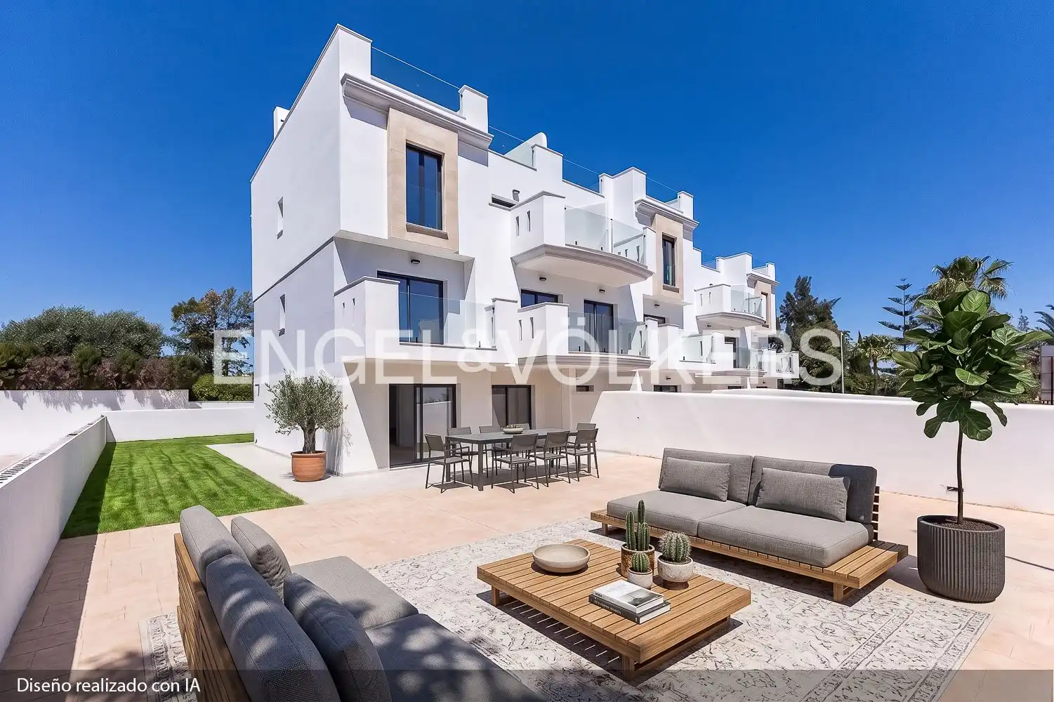 Vista exterior de Piso en venta en Dénia con Aire acondicionado, Calefacción y Jardín privado