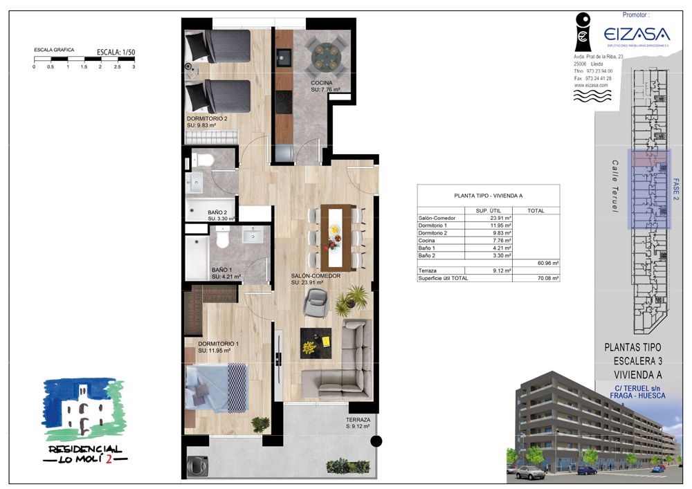 Wohnungen zum Verkauf in Calle de Teruel, 58, Fraga