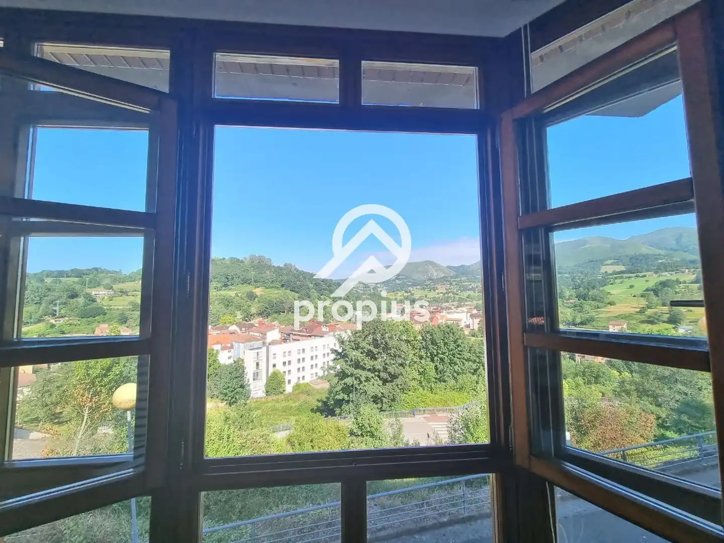 Vista exterior de Casa adosada en venta en Piloña con Calefacción, Jardín privado y Parquet