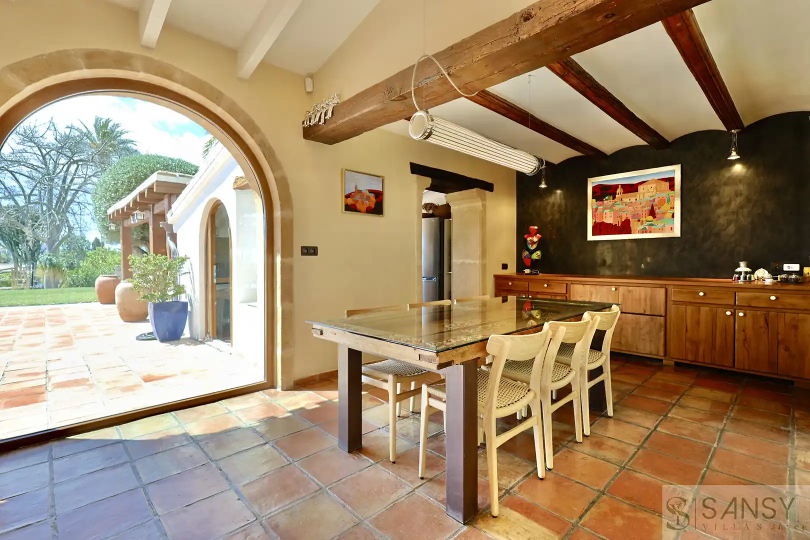 Dining room of Houses for sale in Jávea / Xàbia  with Air Conditioner, Heating and Terrace