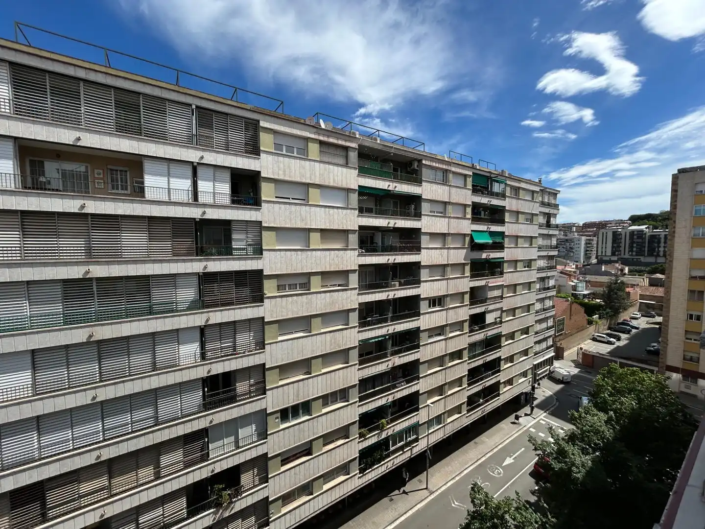 Vista exterior de Piso en venta en Granollers con Amueblado y Balcón