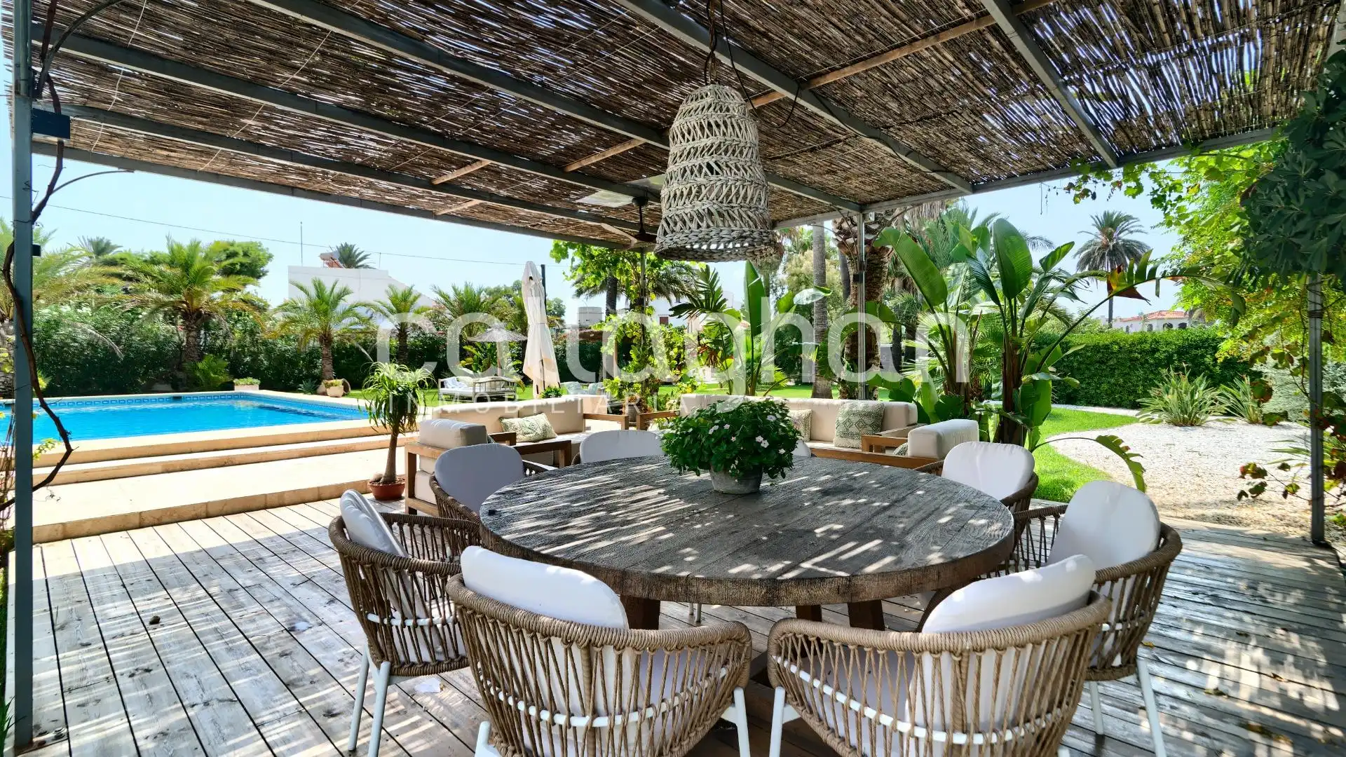 Terrassa de Casa o xalet de lloguer en Dénia amb Aire condicionat, Calefacció i Jardí privat