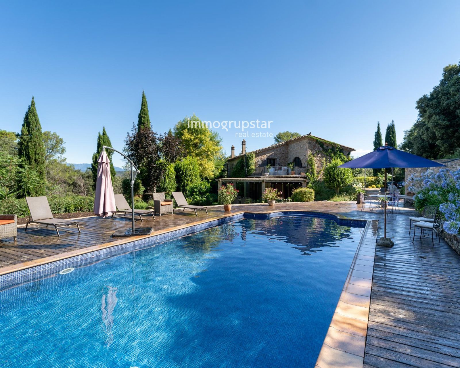 Swimming pool of Country house for sale in Esponellà  with Heating, Terrace and Swimming Pool