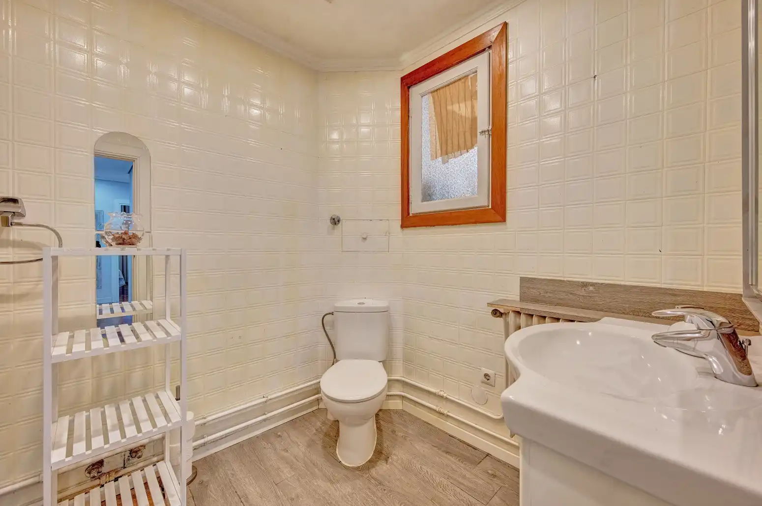 Bathroom of Flat for sale in Burlada / Burlata  with Heating and Parquet flooring