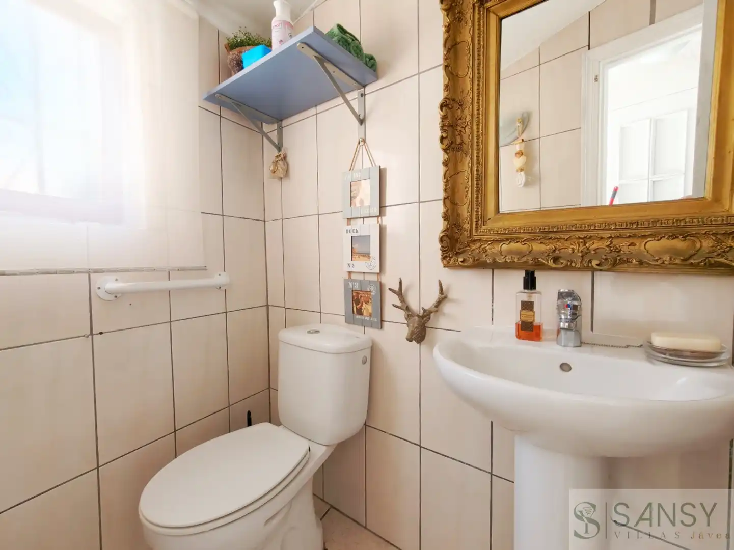 Badezimmer von Haus oder Chalet zum Verkauf in Castell de Castells mit Klimaanlage, Terrasse und Abstellraum