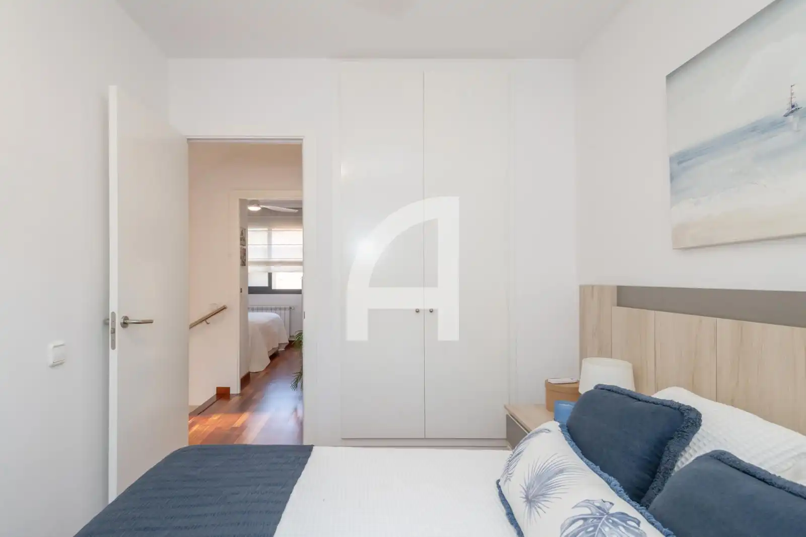 Schlafzimmer von Einfamilien-Reihenhaus zum Verkauf in Castell d'Aro, Platja d'Aro i s'Agaró mit Klimaanlage, Privatgarten und Terrasse
