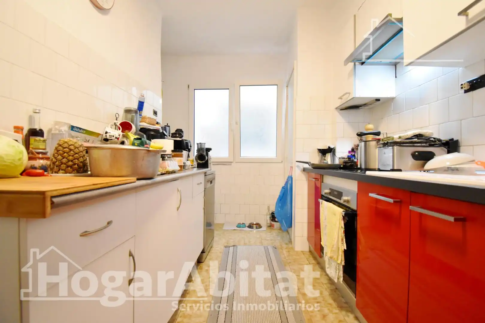 Kitchen of Flat for sale in Oliva  with Parquet flooring, Furnished and Balcony
