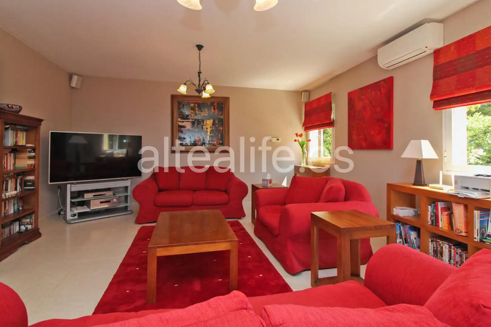 Living room of Houses for sale in Altea  with Air Conditioner, Heating and Private garden