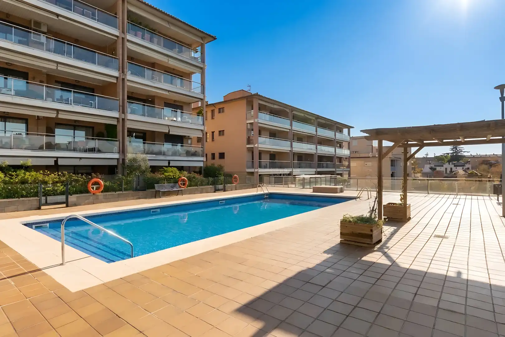 Swimming pool of Flat for sale in Sant Cugat del Vallès  with Air Conditioner, Heating and Parquet flooring