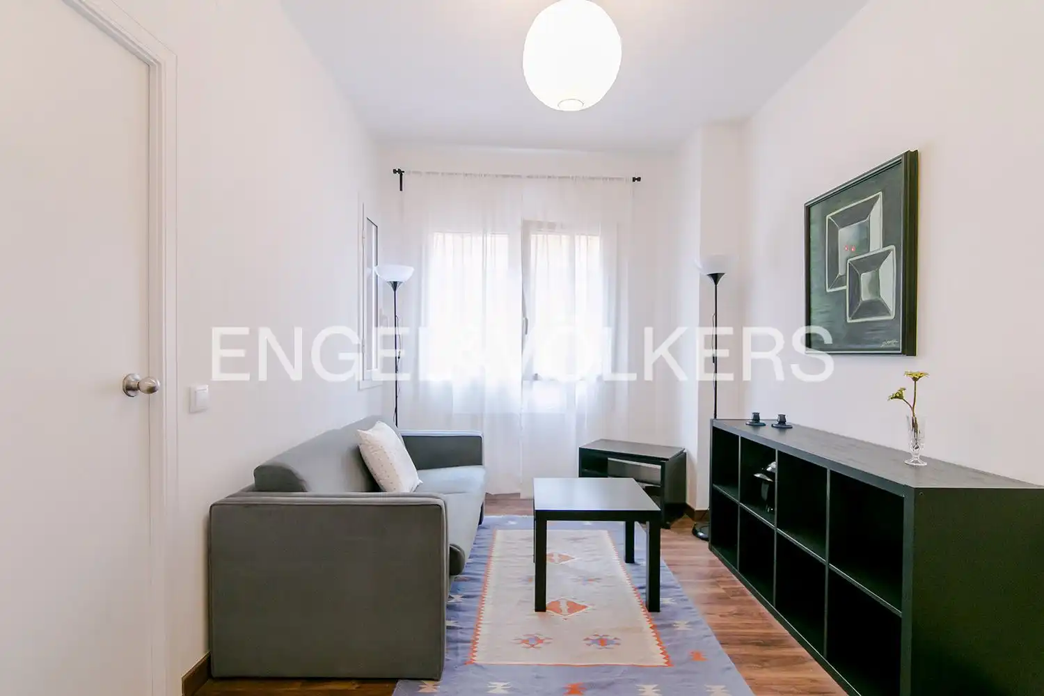 Sala de estar de Piso en venta en Barcelona con Calefacción y Amueblado