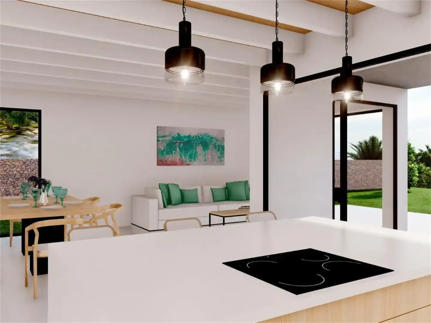 Cocina de Casa o chalet en venta en Maó - Mahón con Aire acondicionado, Piscina y Balcón