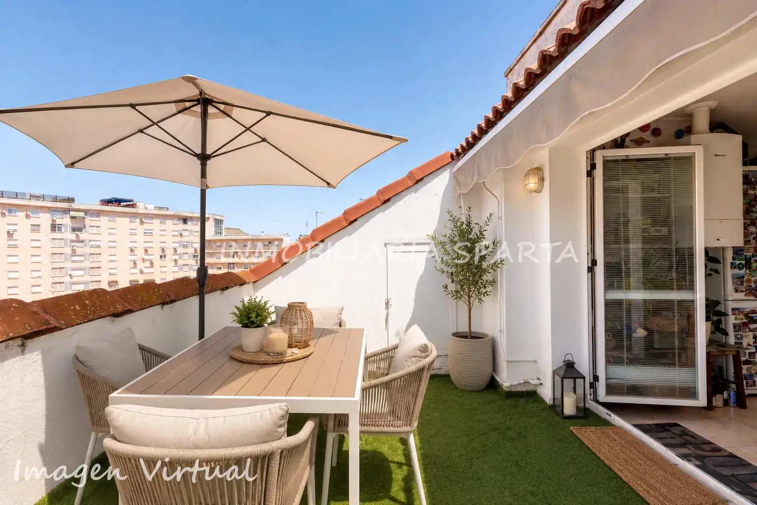 Terrace of Duplexes for sale in Ciudad Real  with Air Conditioner, Heating and Parquet flooring