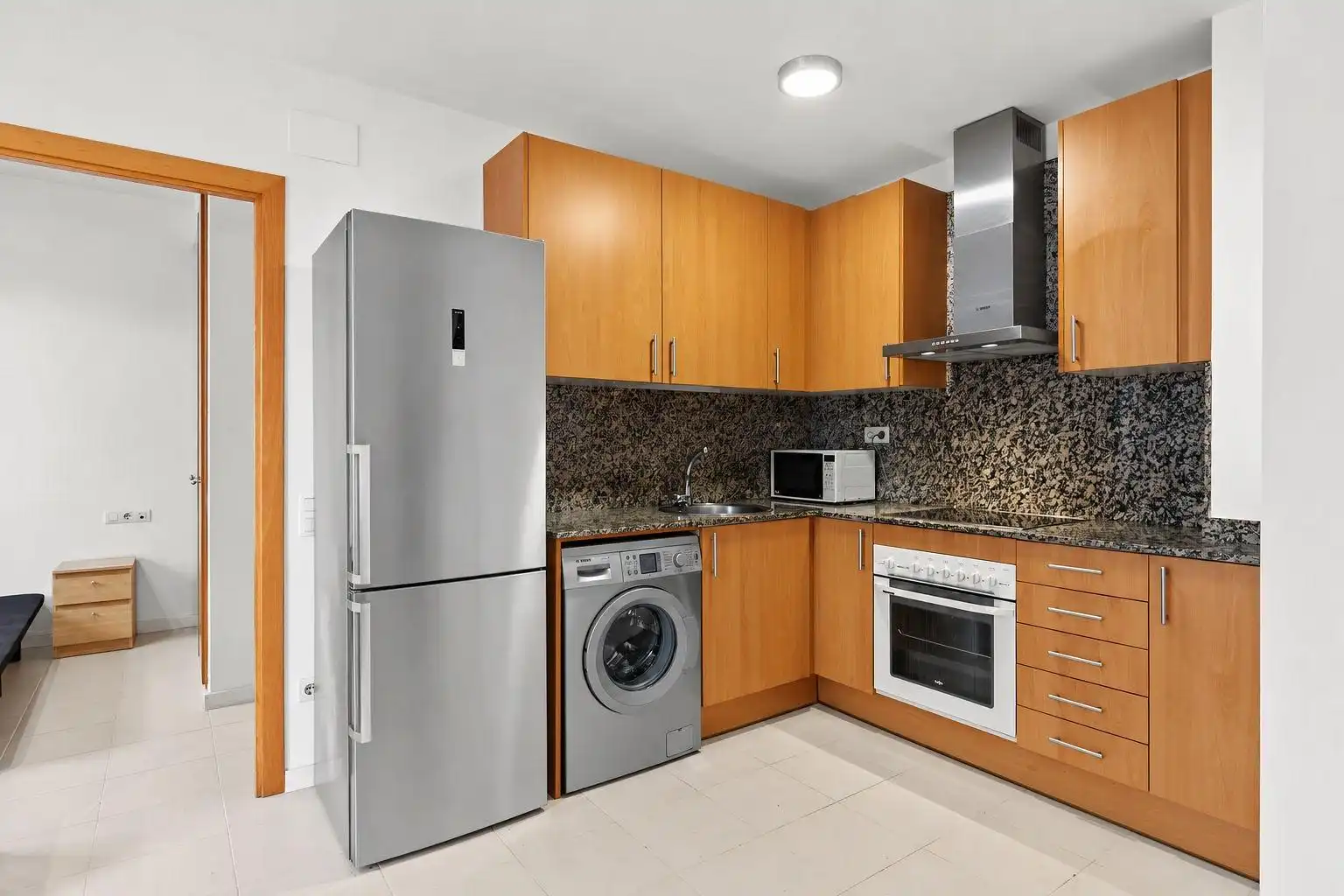 Küche von Wohnung zum Verkauf in Terrassa mit Klimaanlage und Heizung