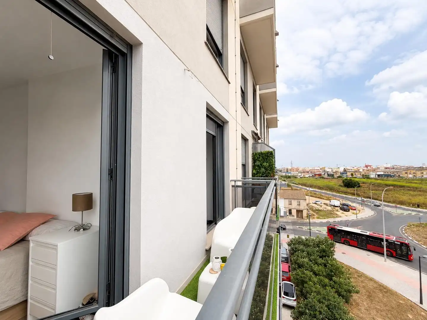 Terrasse von Wohnung zur Miete in Valencia mit Klimaanlage, Heizung und Balkon