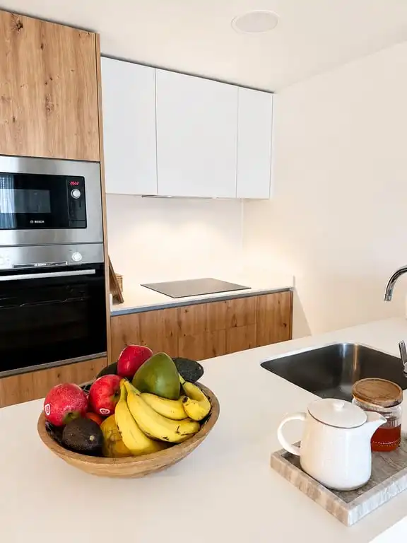 Cocina de Apartamento en venta en Jávea / Xàbia con Aire acondicionado, Jardín privado y Terraza