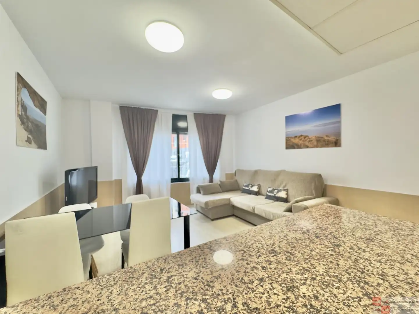 Sala de estar de Apartamento en venta en La Ràpita con Aire acondicionado, Calefacción y Terraza