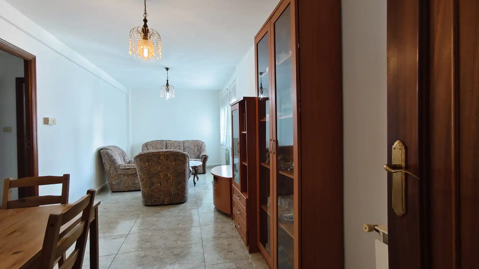 Living room of Flat for rent in Santiago de Compostela   with Heating, Furnished and Oven