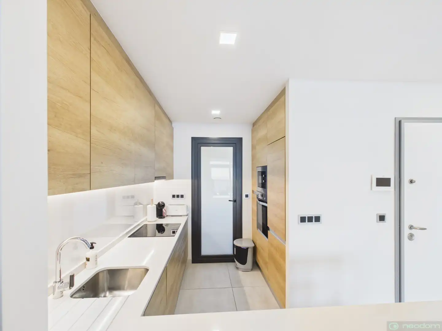Küche von Wohnung zur Miete in Benidorm mit Klimaanlage, Heizung und Terrasse