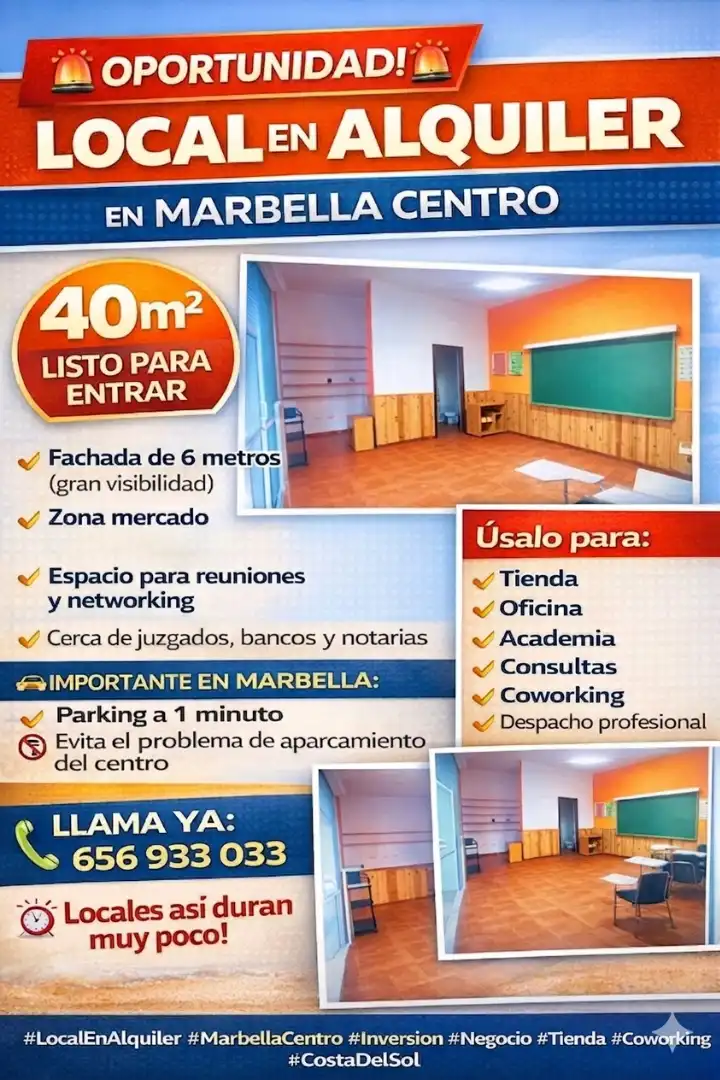 Geschaftsraum zur Miete in Marbella