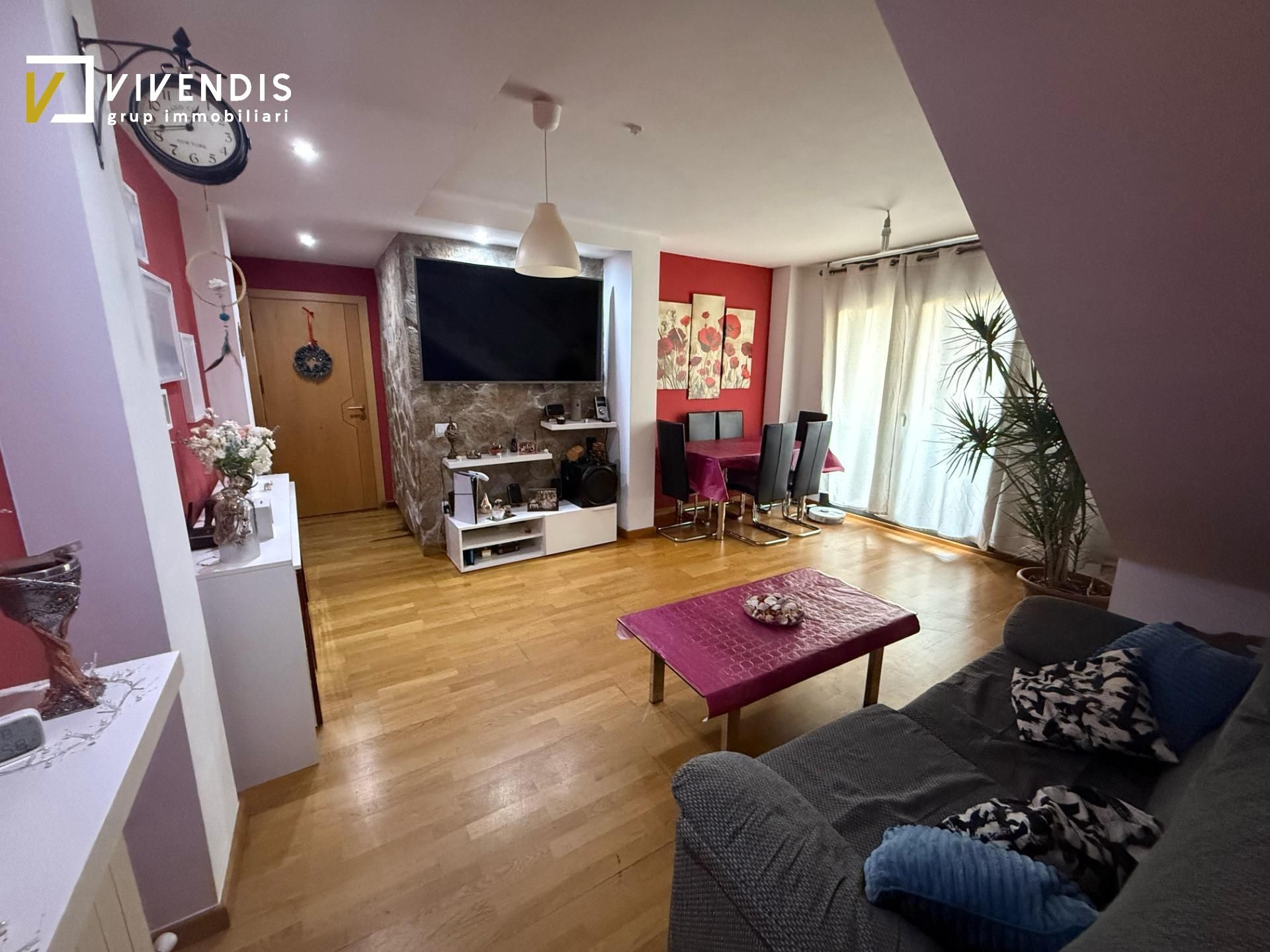 Sala d'estar de Àtic en venda en  Lleida Capital amb Calefacció, Terrassa i Traster