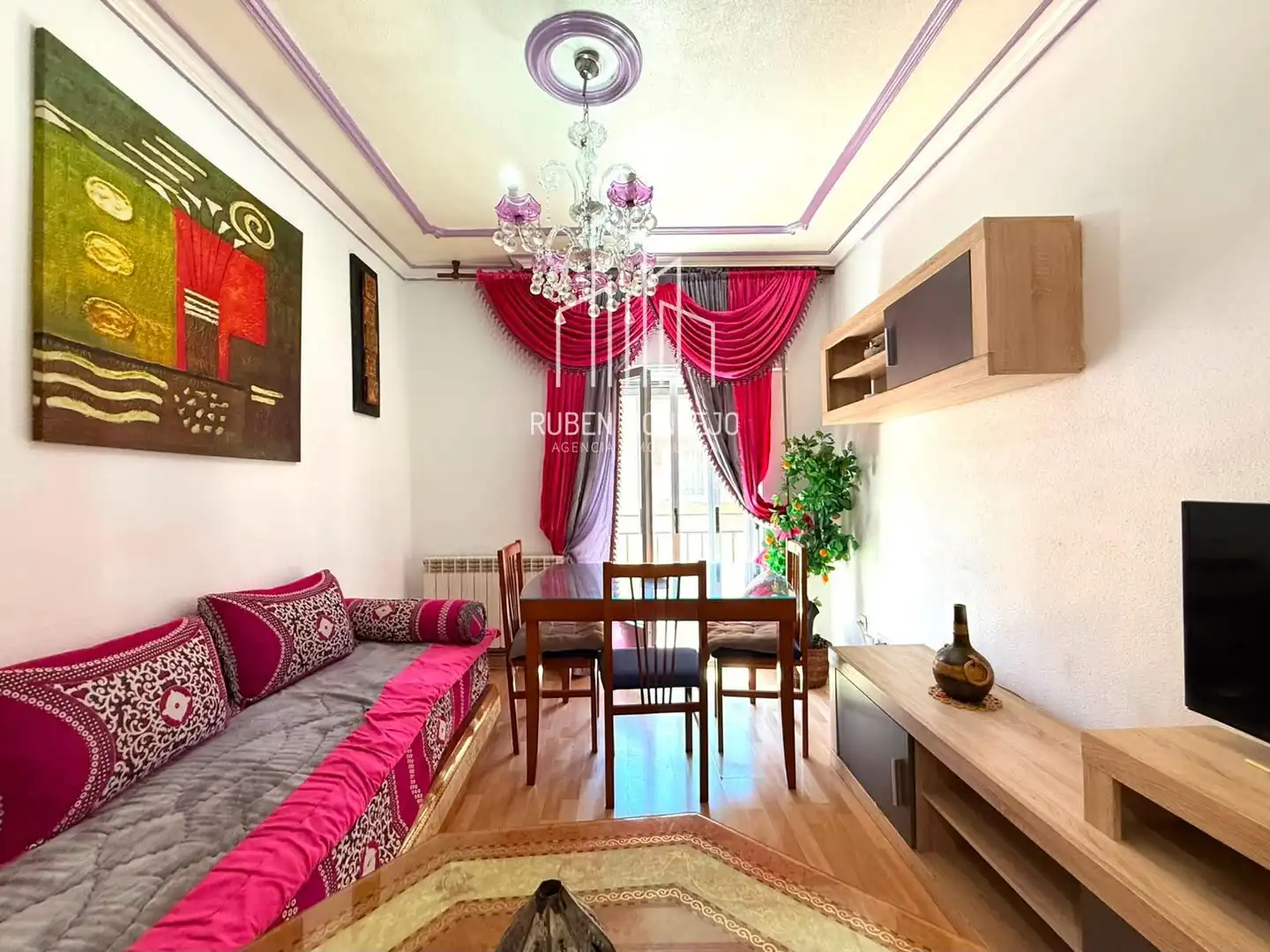 Sala de estar de Piso de alquiler en Salamanca con Calefacción, Parquet y Terraza