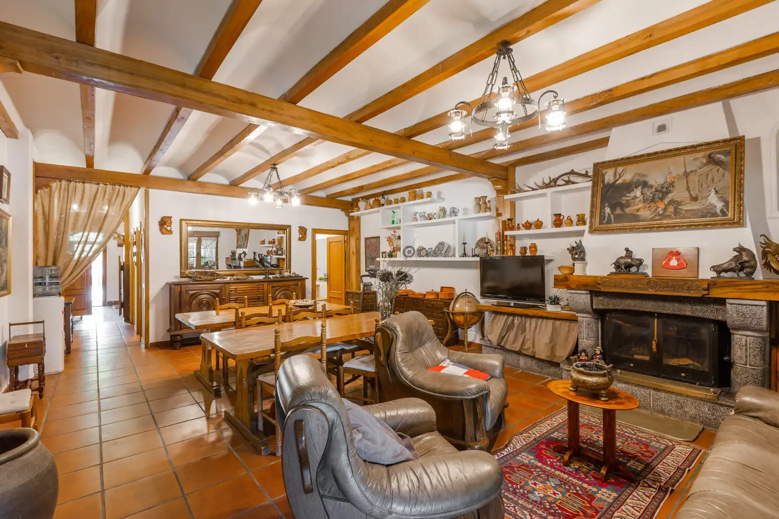 Sala d'estar de Casa adosada en venda en Ezcabarte amb Calefacció, Jardí privat i Parquet