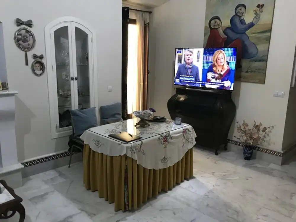 Living room of Flat for sale in Lora del Río  with Air Conditioner, Heating and Furnished