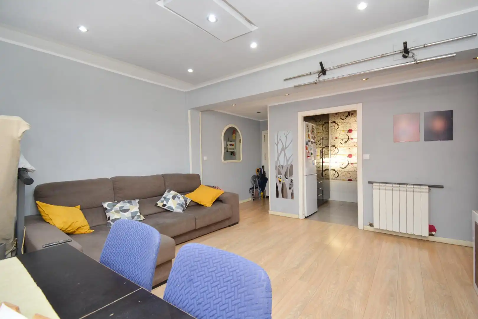 Wohnzimmer von Wohnung zum Verkauf in Zaragoza mit Klimaanlage und Heizung