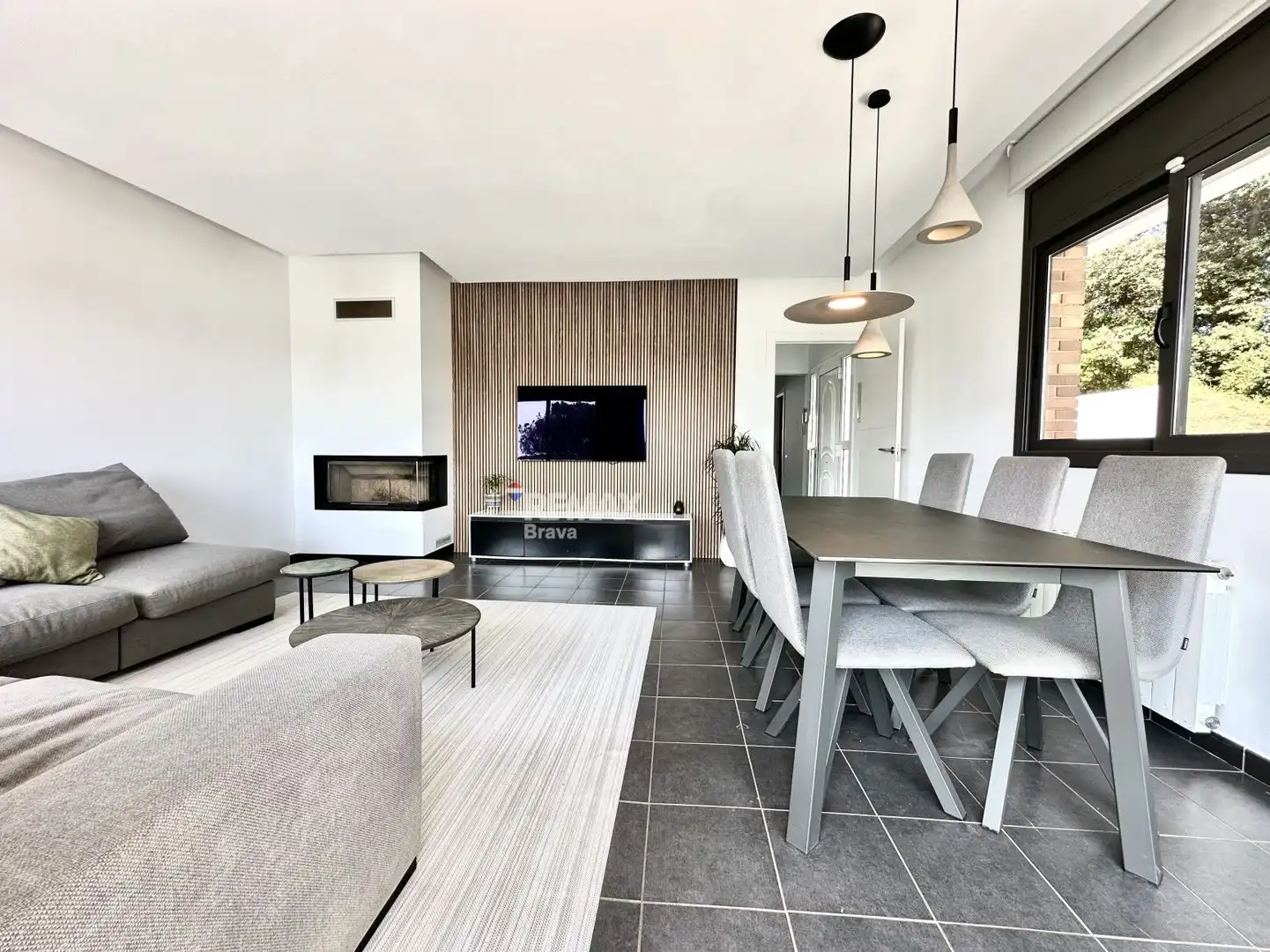 Sala de estar de Casa o chalet en venta en Santa Maria de Palautordera con Aire acondicionado, Calefacción y Terraza