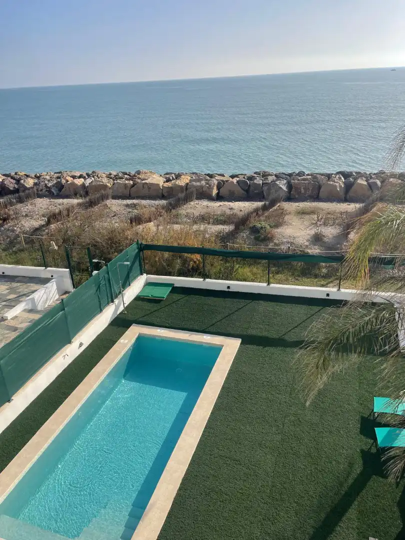 Piscina de Casa o chalet de alquiler con opción a compra en Burriana / Borriana con Aire acondicionado, Jardín privado y Piscina