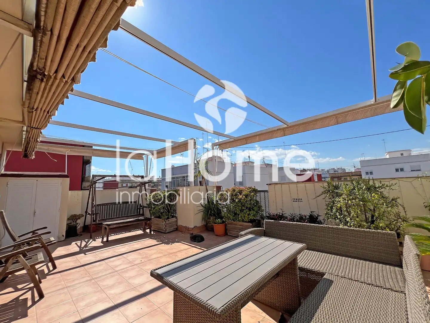 Terrasse von Dachboden zum Verkauf in Valencia mit Klimaanlage, Heizung und Parkett