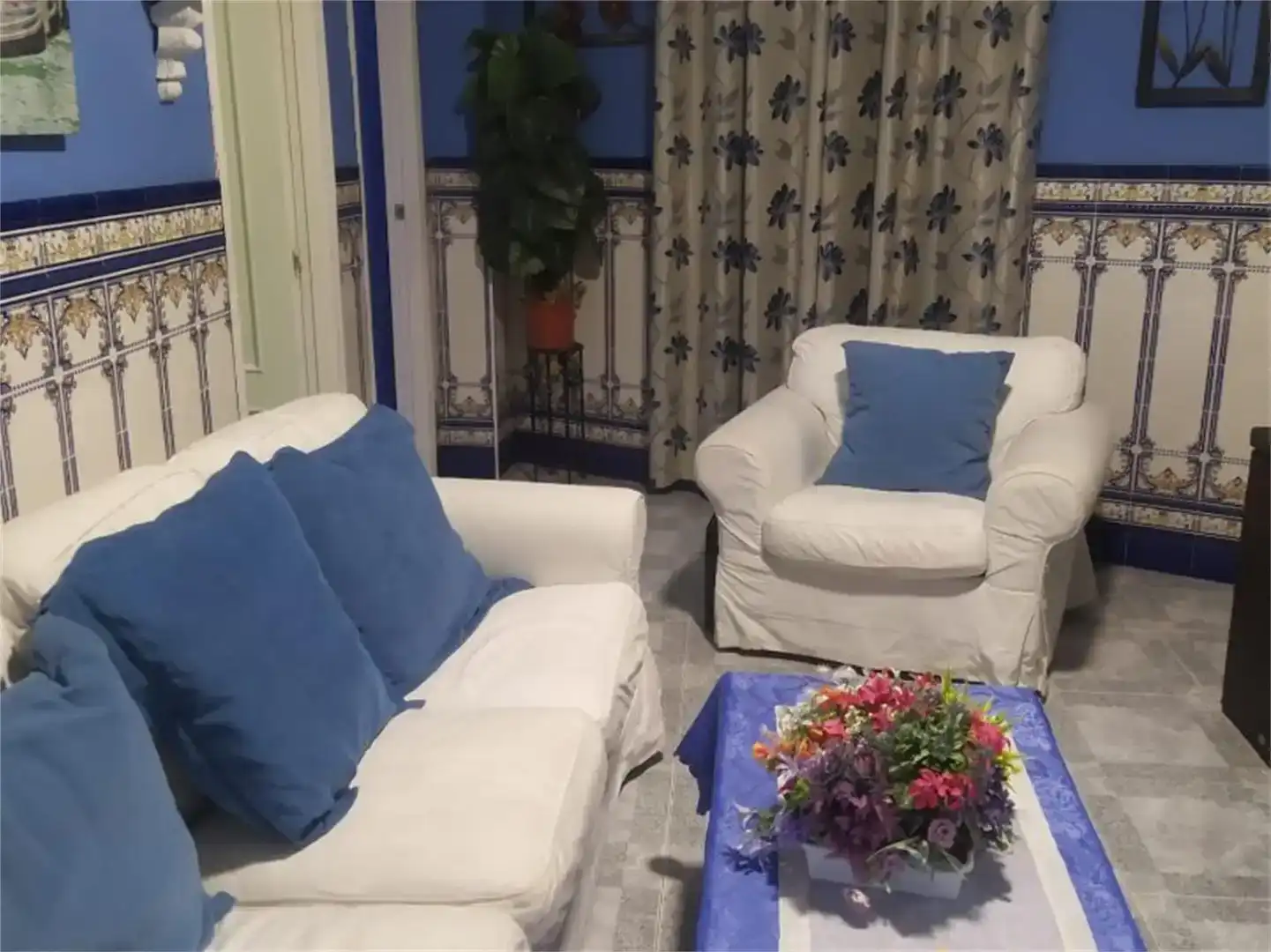 Sala de estar de Piso en venta en Belalcázar con Aire acondicionado, Amueblado y Balcón