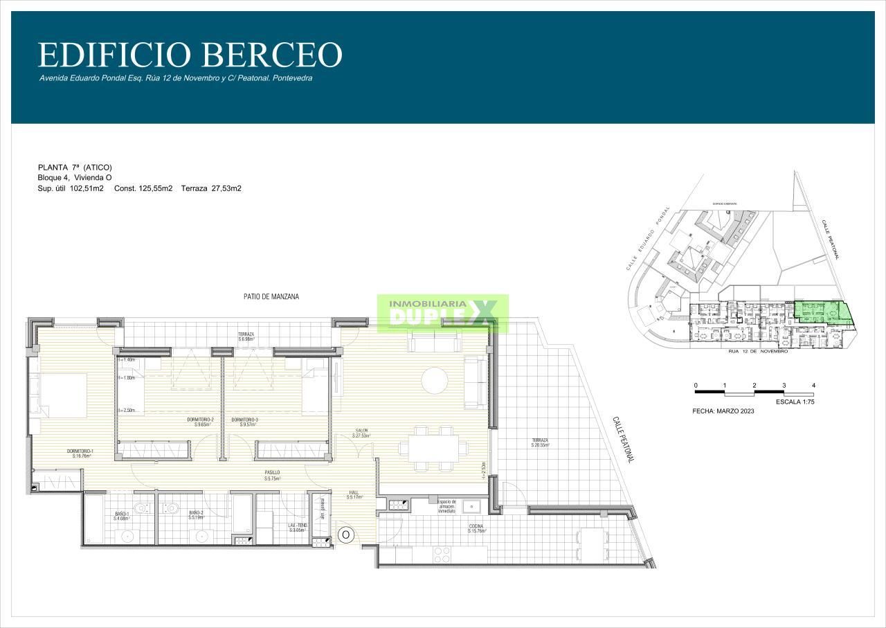 Attic for sale in Pontevedra Capital   with Heating and Terrace