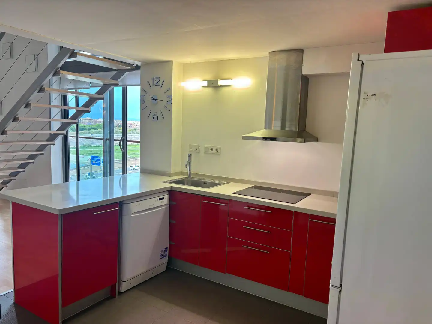 Küche von Loft zum Verkauf in Xirivella mit Klimaanlage, Parkett und Möbliert