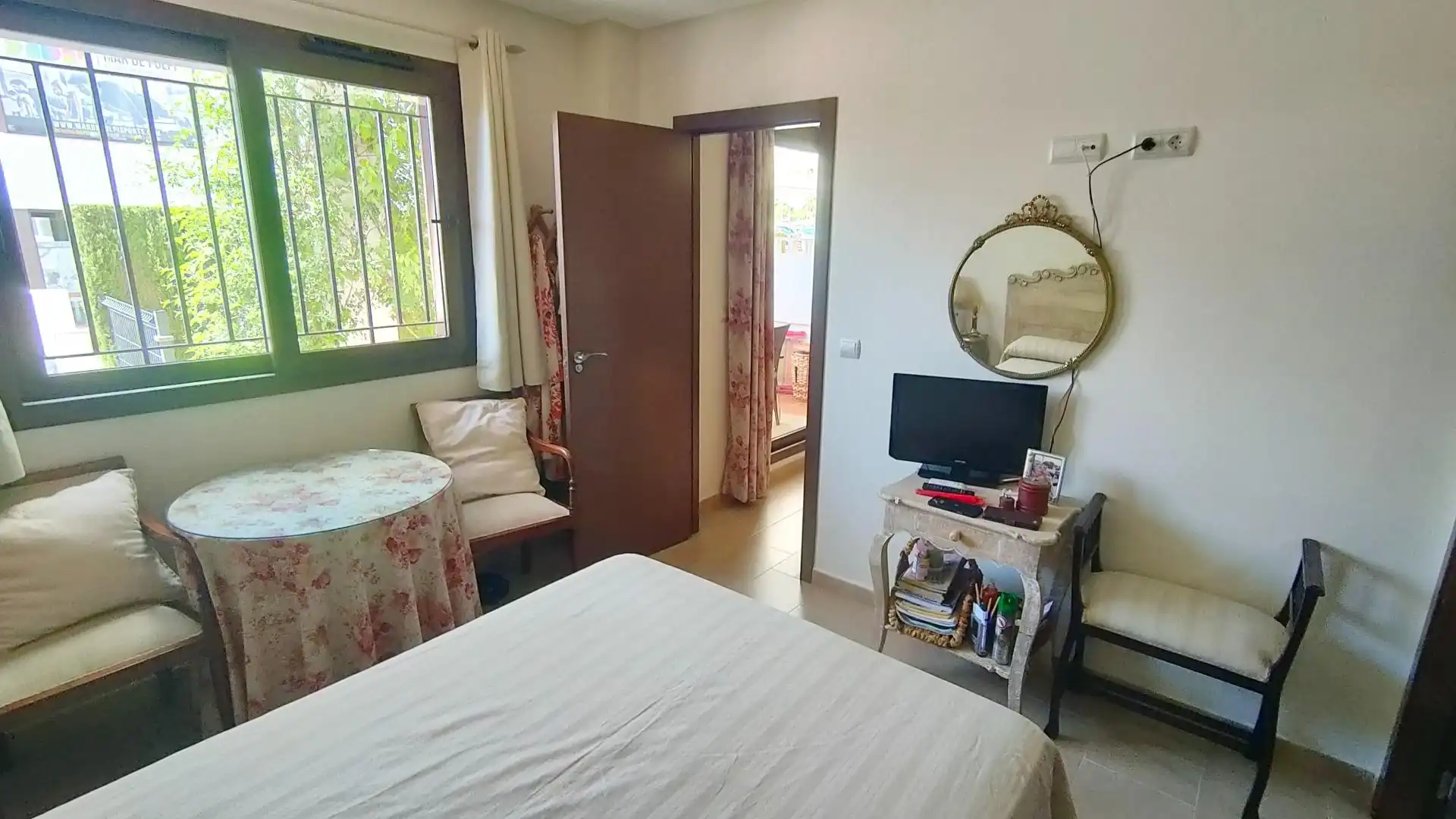 Schlafzimmer von Erdgeschoss zum Verkauf in Pulpí mit Klimaanlage, Terrasse und Möbliert