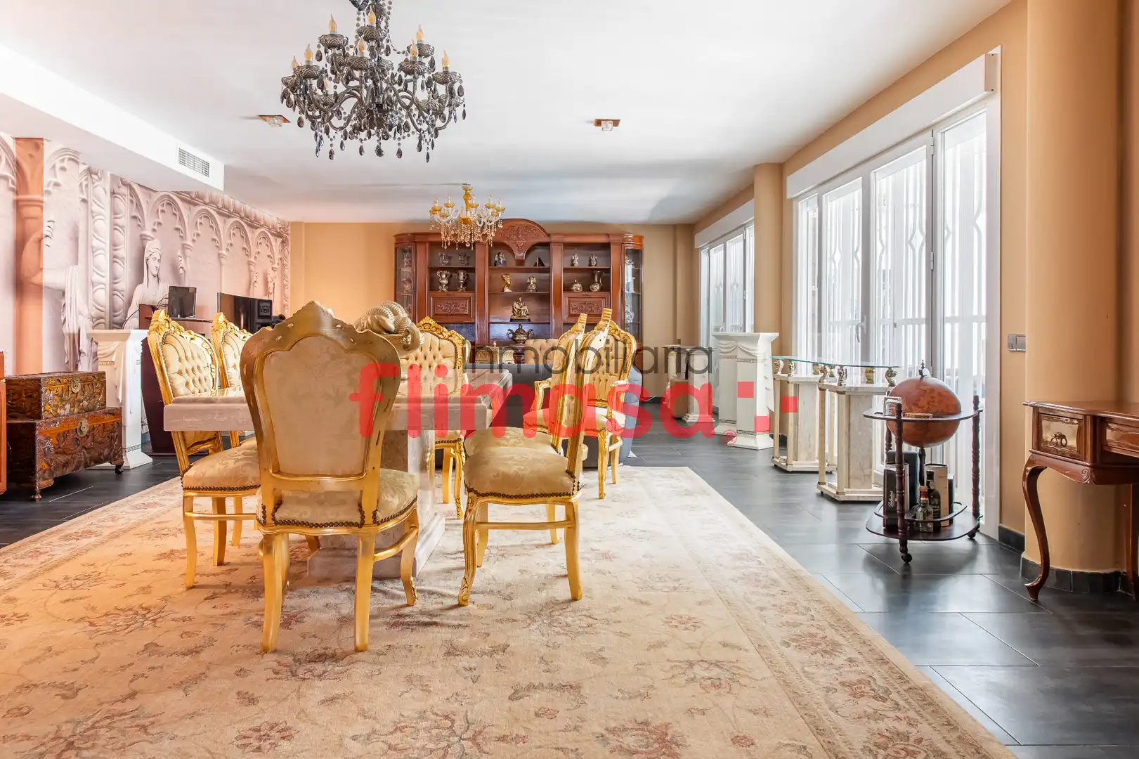 Dining room of Houses for sale in Villaviciosa de Odón  with Air Conditioner, Heating and Private garden