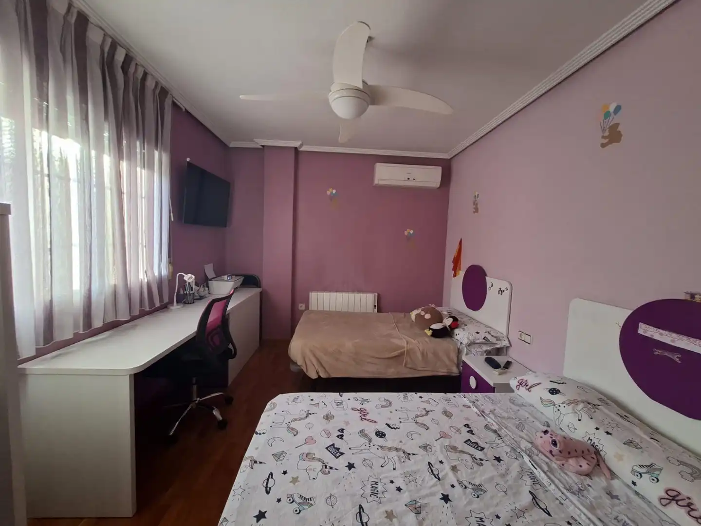 Dormitori de Dúplex de lloguer en Murcia amb Aire condicionat, Calefacció i Terrassa