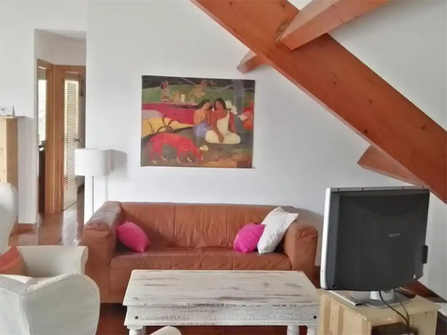 Sala d'estar de Casa o xalet de lloguer en Llagostera amb Aire condicionat, Jardí privat i Parquet
