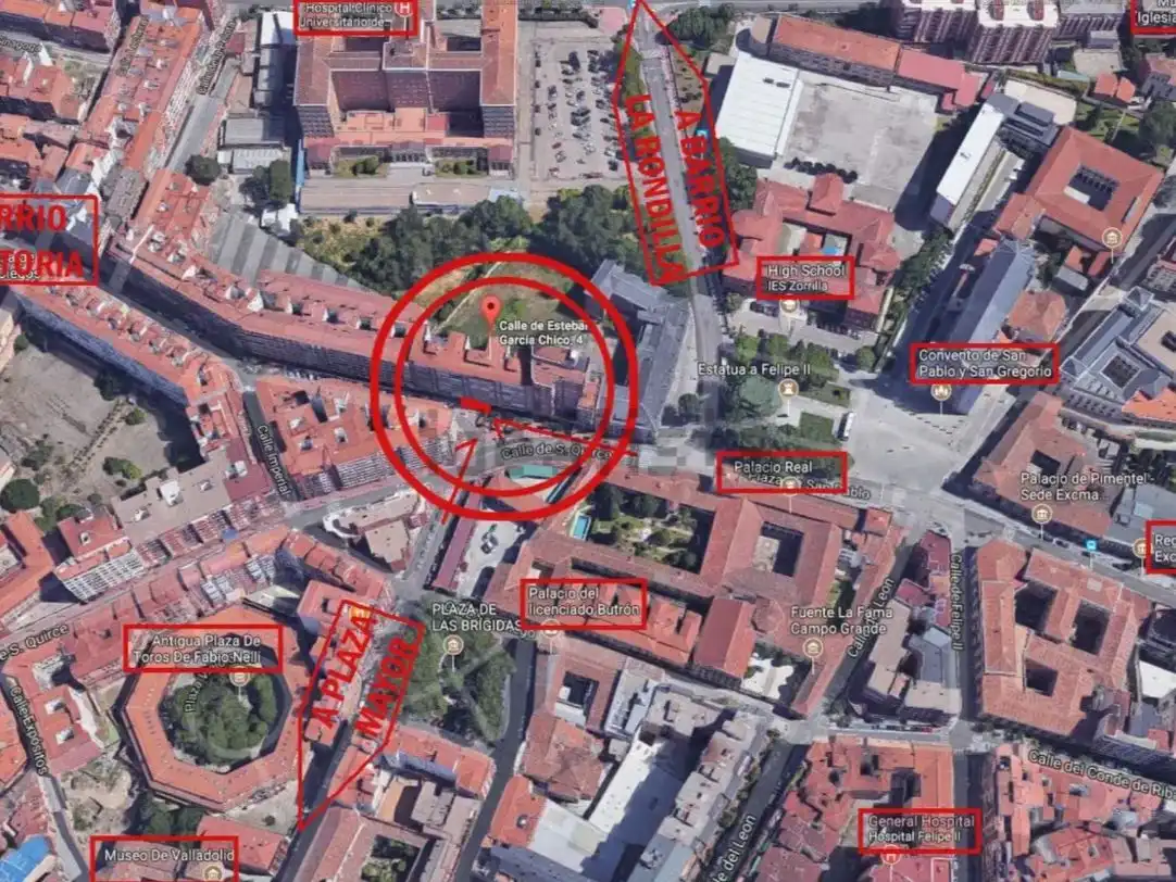 Außenansicht von Geschaftsraum zur Miete in Valladolid mit Klimaanlage, Heizung und Parkett