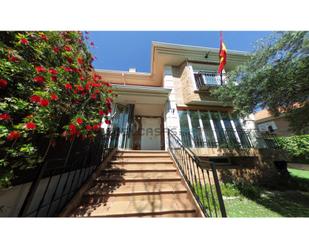 Exterior view of House or chalet for sale in Cuarte de Huerva  with Air Conditioner, Private garden and Balcony