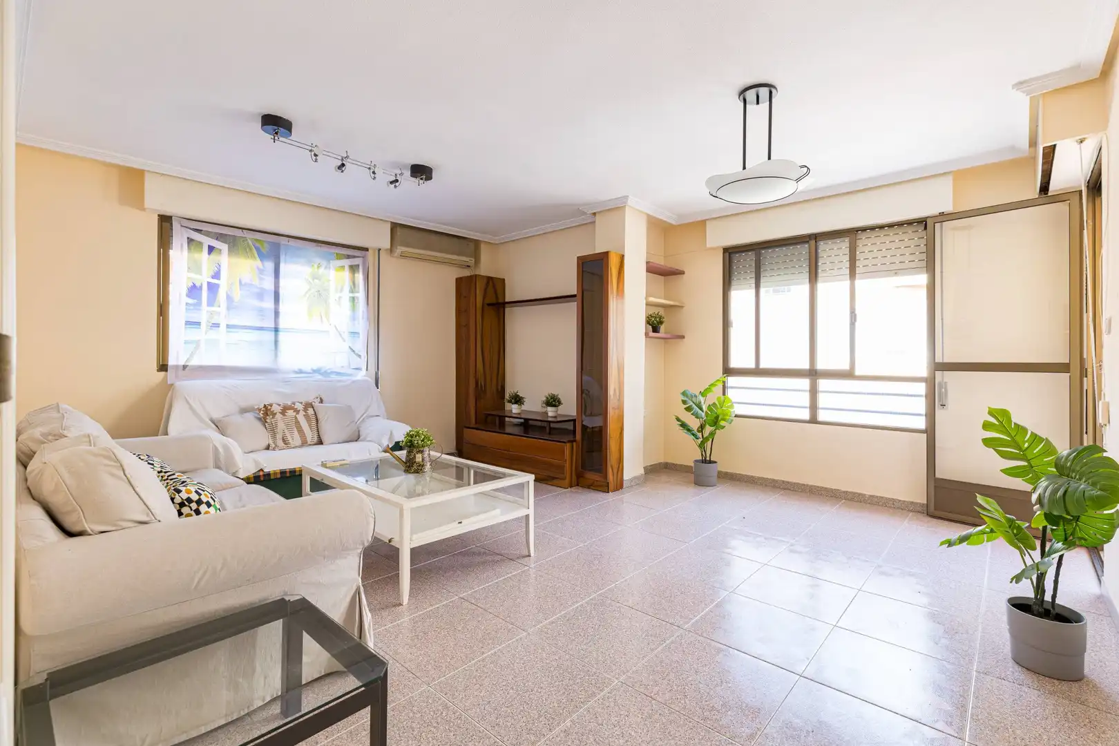 Living room of Flat for sale in Murcia  with Air Conditioner, Furnished and Balcony
