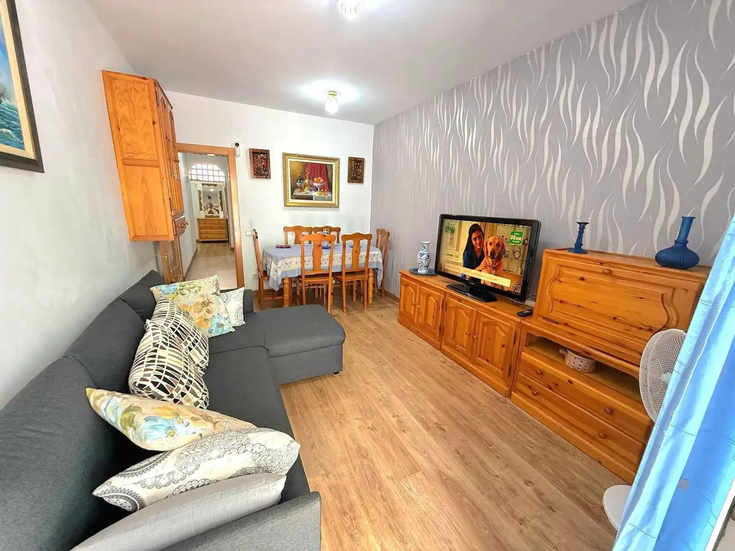 Sala d'estar de Planta baixa en venda en Calafell amb Parquet i Terrassa