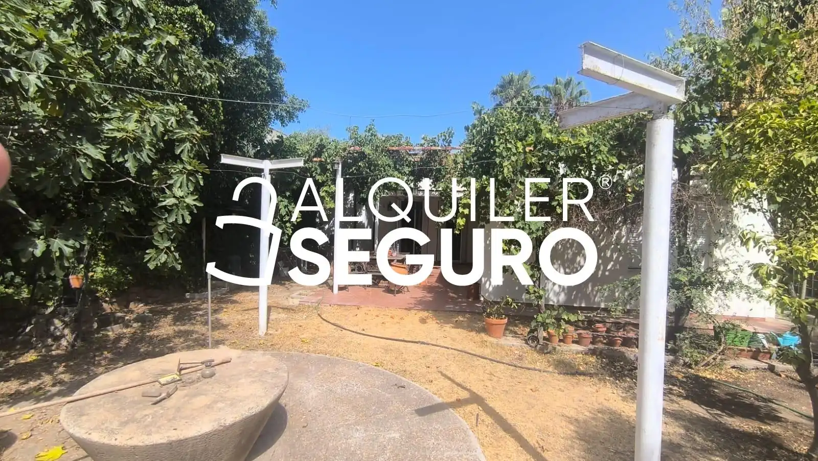 Jardín de Casa o chalet de alquiler en Almensilla con Trastero, Piscina y Amueblado