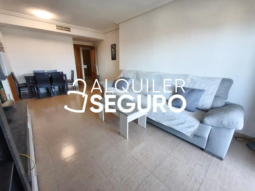 Sala de estar de Piso de alquiler en San Vicente del Raspeig / Sant Vicent del Raspeig con Aire acondicionado, Terraza y Piscina