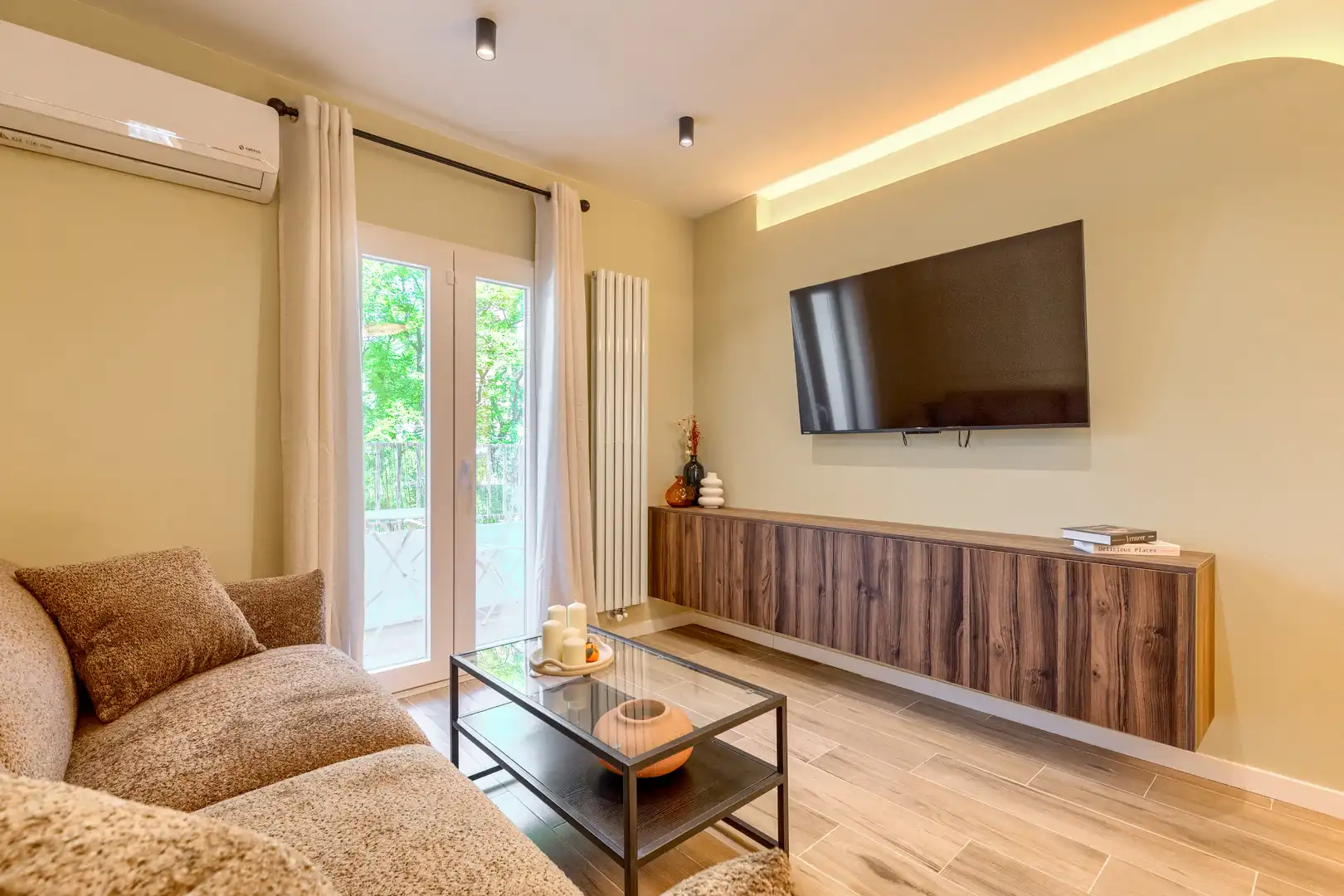 Sala de estar de Piso en venta en  Madrid Capital con Aire acondicionado, Calefacción y Terraza