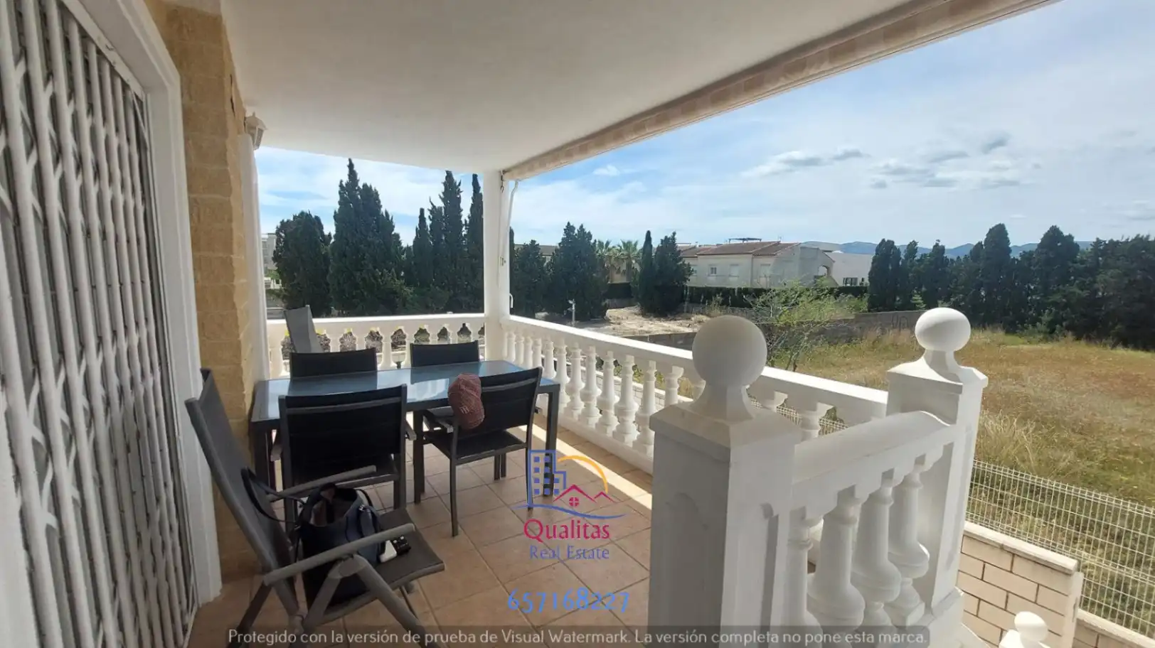 Terraza de Casa adosada de alquiler en Oliva con Aire acondicionado, Calefacción y Terraza